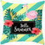 Housse de coussin élégante Flamant Rose - Décor tropical pour la maison