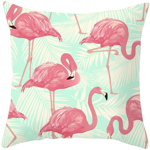 Housse de coussin élégante Flamant Rose - Décor tropical pour la maison