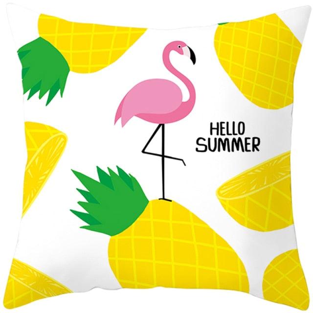 Housse de coussin élégante Flamant Rose - Décor tropical pour la maison