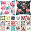 Housse de coussin élégante Flamant Rose - Décor tropical pour la maison