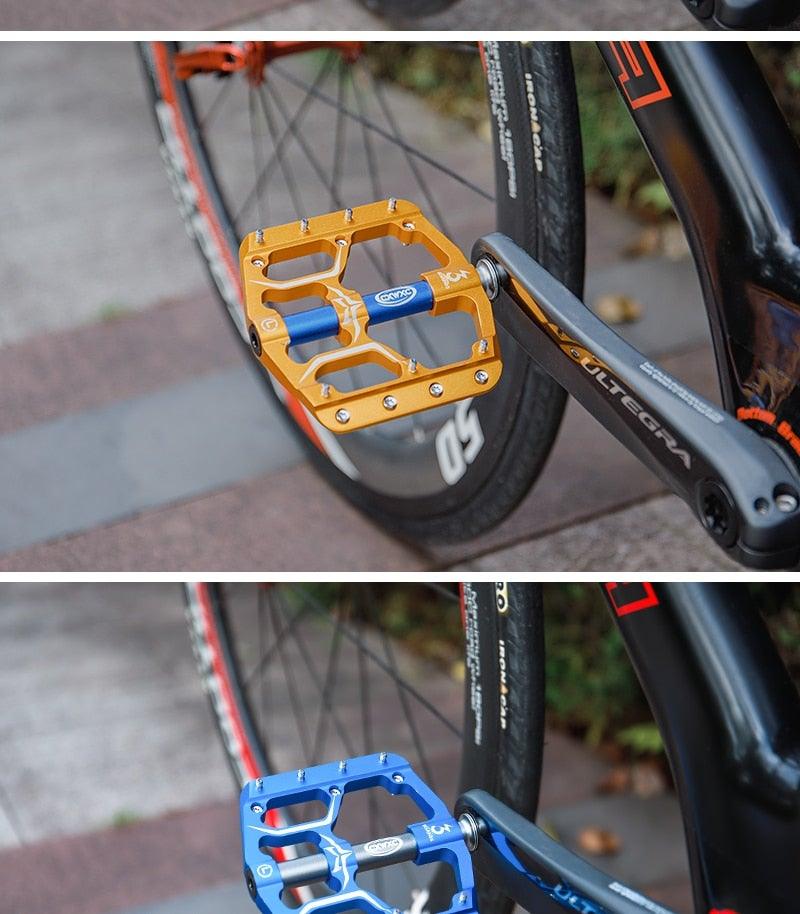 Pédales de vélo plates premium avec roulements scellés