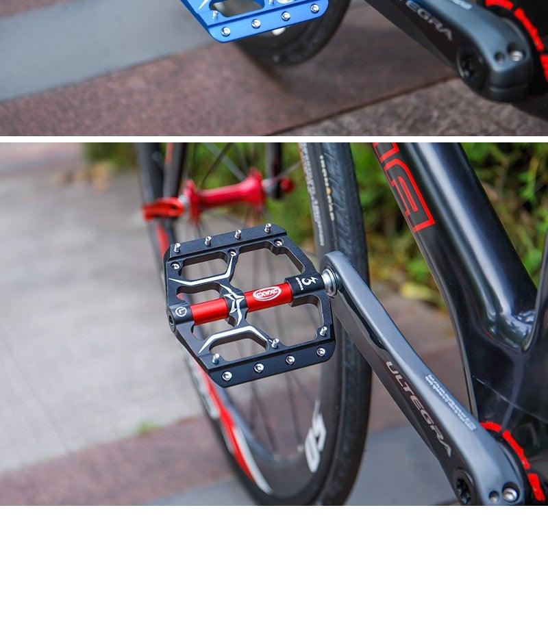 Pédales de vélo plates premium avec roulements scellés