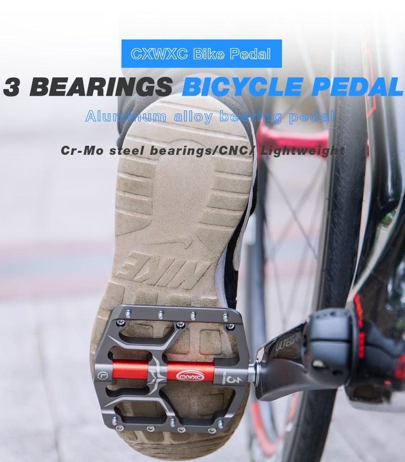 Pédales de vélo plates premium avec roulements scellés
