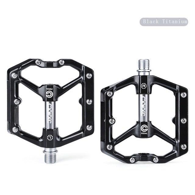 Pédales de vélo plates premium avec roulements scellés