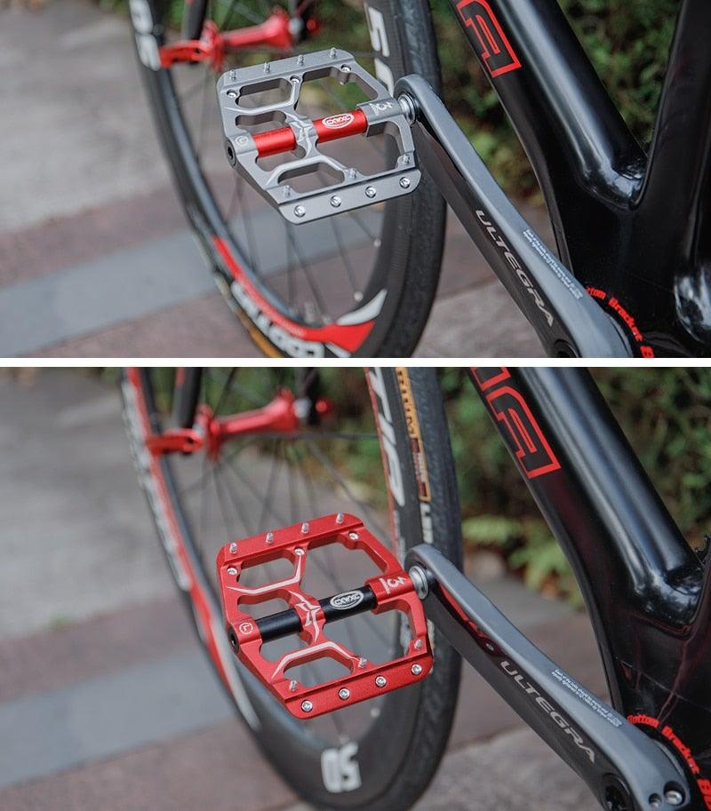 Pédales de vélo plates premium avec roulements scellés
