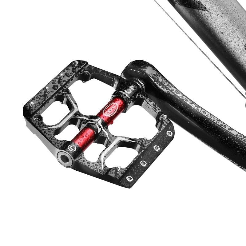 Pédales de vélo plates premium avec roulements scellés