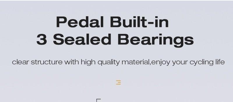 Pédales de vélo plates premium avec roulements scellés