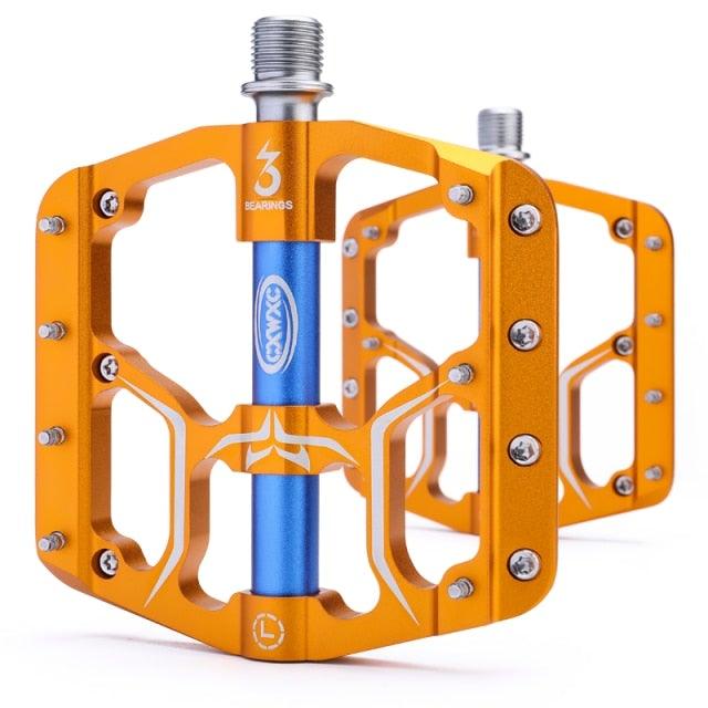 Pédales de vélo plates premium avec roulements scellés