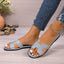 Sandales plates pour femmes à la mode