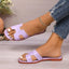 Sandales plates pour femmes à la mode