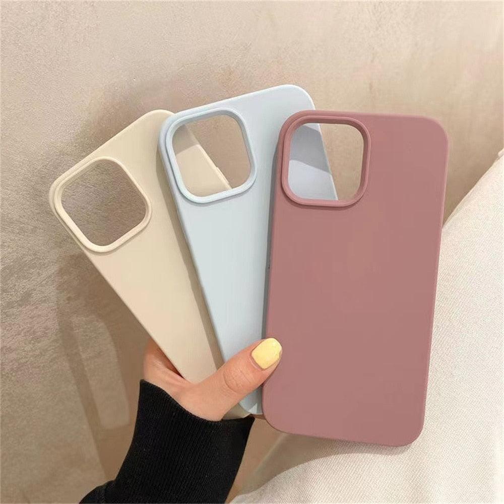 Coque Bumper en Silicone Flexible Premium pour iPhone