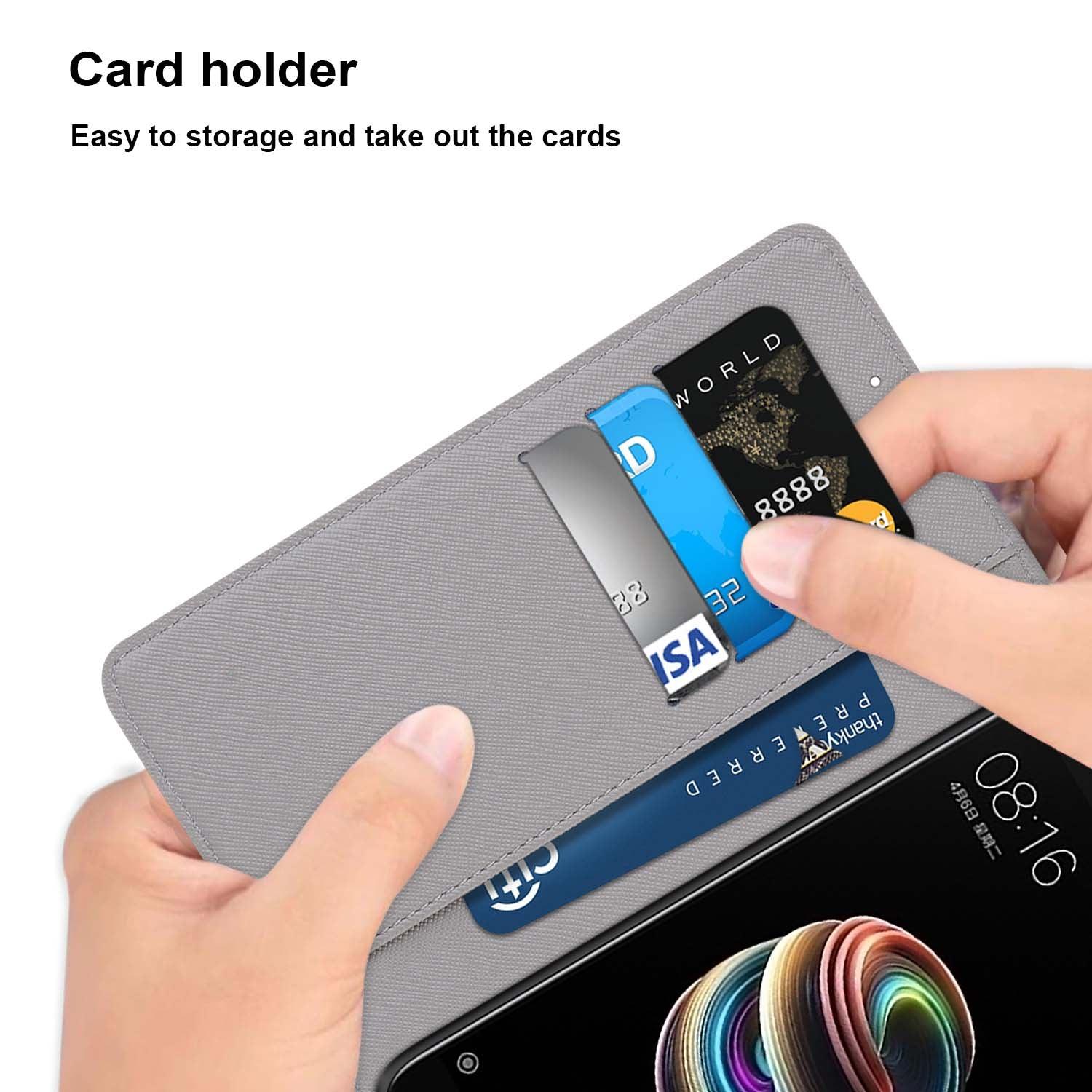 Premium Flip Case for Xiaomi Redmi 9 Series - Stylish Leather Wallet with Stand Function - Korvel