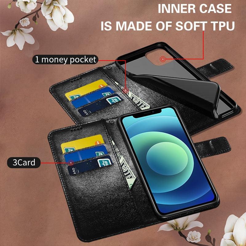Coque en cuir flip premium pour la série Xiaomi Redmi Note 11