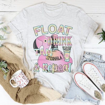 Camiseta Float Drink Tan Repeat