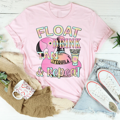 Camiseta Float Drink Tan Repeat