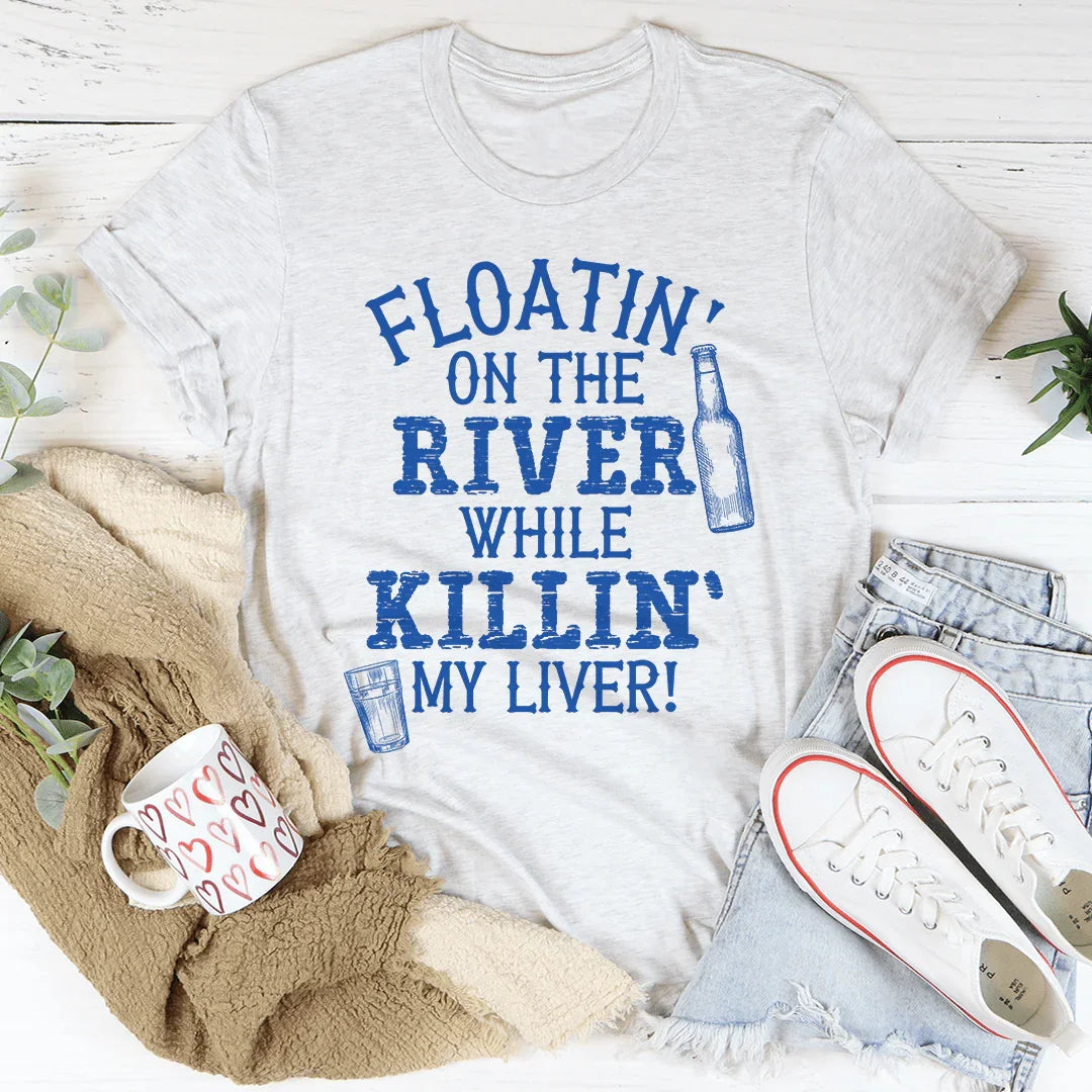 Camiseta Flotando en el río