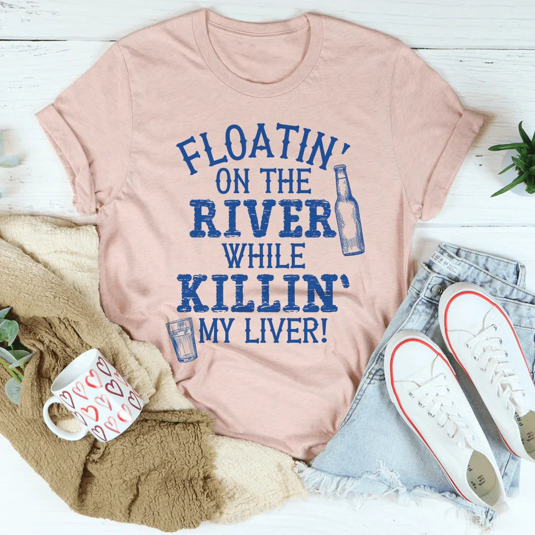 Camiseta Flotando en el río