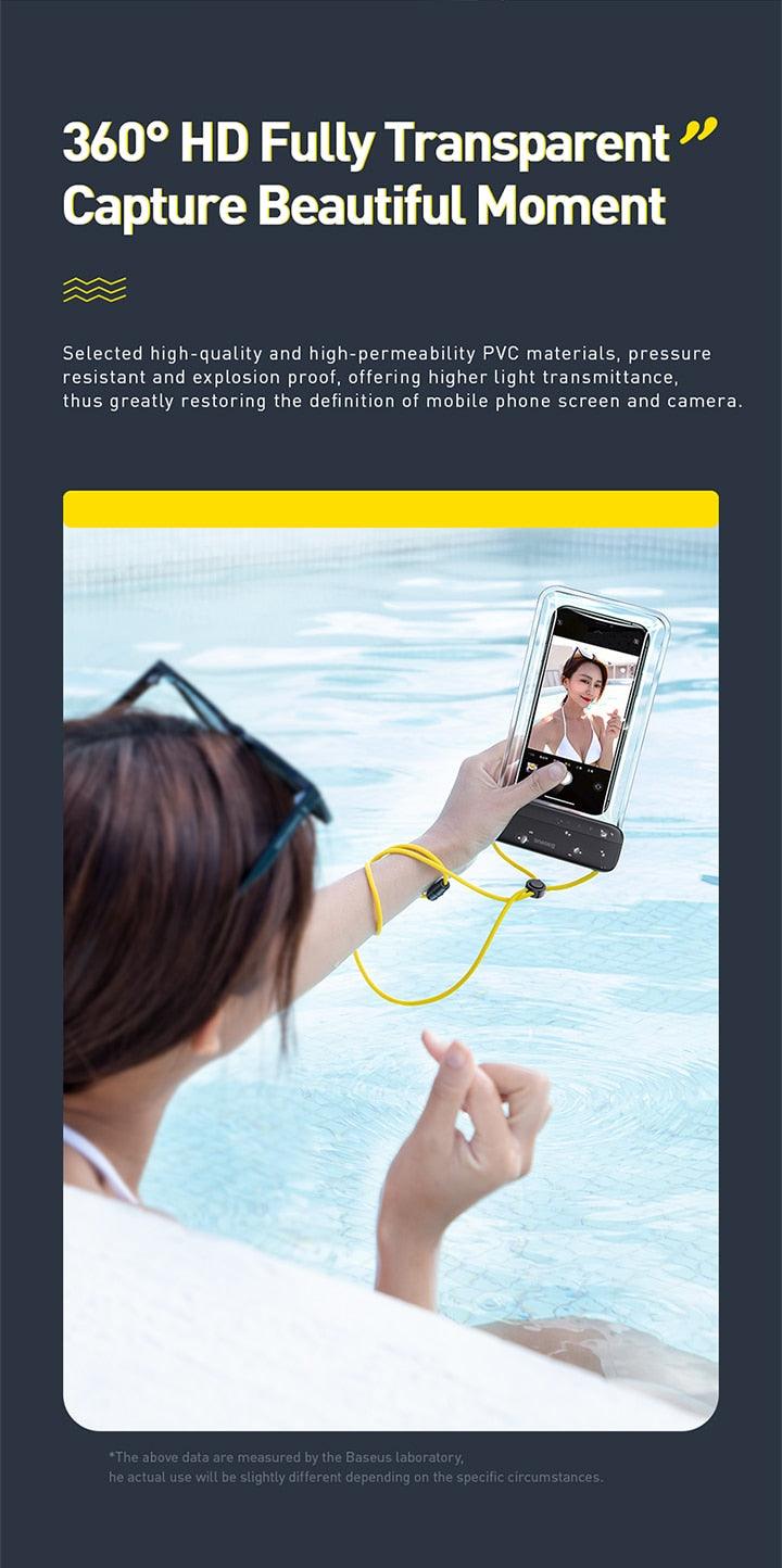 Housse de Téléphone Mobile Étanche pour la Natation et la Plongée