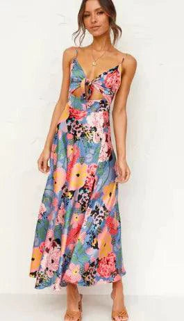 Vestido Midi Floral Boho Chic