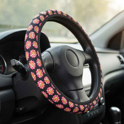 Housse de volant en chat floral — Édition Bloom With Attitude