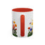 Floral Cats Coffee Mug - Vibrant Ceramic Drinkware