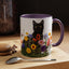 Floral Cats Coffee Mug - Vibrant Ceramic Drinkware