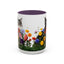 Floral Cats Coffee Mug - Vibrant Ceramic Drinkware