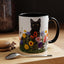 Floral Cats Coffee Mug - Vibrant Ceramic Drinkware