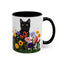 Floral Cats Coffee Mug - Vibrant Ceramic Drinkware