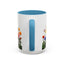 Floral Cats Coffee Mug - Vibrant Ceramic Drinkware