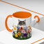 Floral Cats Coffee Mug - Vibrant Ceramic Drinkware