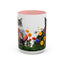 Floral Cats Coffee Mug - Vibrant Ceramic Drinkware