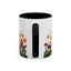 Floral Cats Coffee Mug - Vibrant Ceramic Drinkware