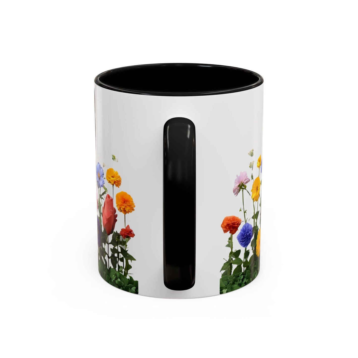 Floral Cats Coffee Mug - Vibrant Ceramic Drinkware