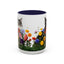 Floral Cats Coffee Mug - Vibrant Ceramic Drinkware