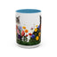 Floral Cats Coffee Mug - Vibrant Ceramic Drinkware