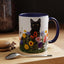 Floral Cats Coffee Mug - Vibrant Ceramic Drinkware