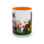Floral Cats Coffee Mug - Vibrant Ceramic Drinkware