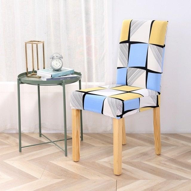 Premium Floral Elastic Chair Cover for Dining & Events
