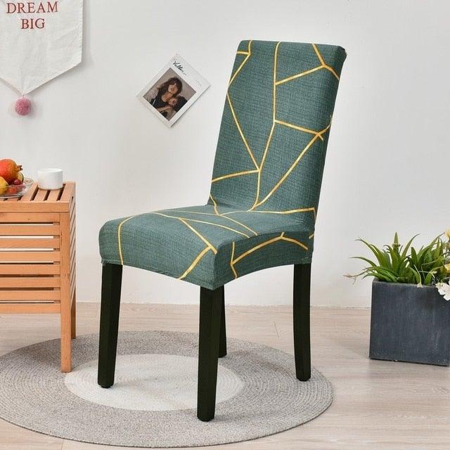 Premium Floral Elastic Chair Cover for Dining & Events