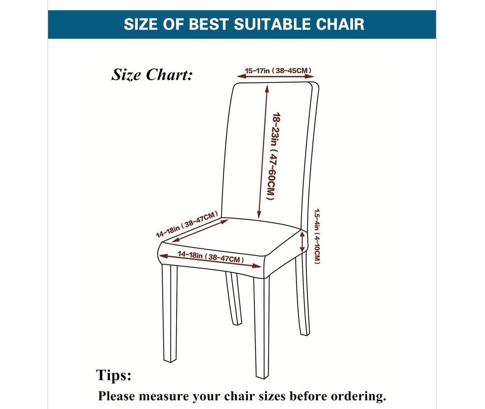 Premium Floral Elastic Chair Cover for Dining & Events