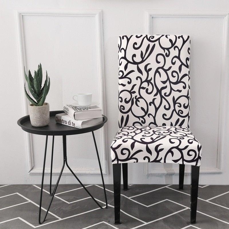 Premium Floral Elastic Chair Cover for Dining & Events