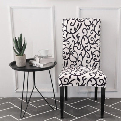 Premium Floral Elastic Chair Cover for Dining & Events