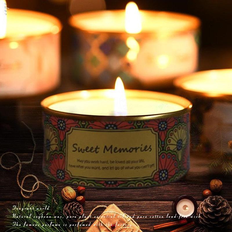 Vela Aromática Sin Humo con Fragancia Floral - Cera de Soja Natural