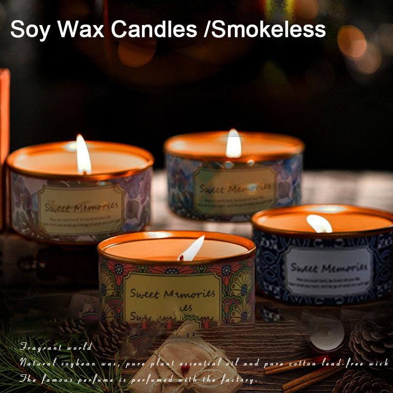 Vela Aromática Sin Humo con Fragancia Floral - Cera de Soja Natural