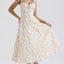 Floral series French summer camisole gentle style dress slimming floral camisole long skirt - Korvel