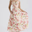 Floral series French summer camisole gentle style dress slimming floral camisole long skirt - Korvel