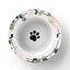 Tazón Coleccionable de Huella de Gato Floral para Amantes de los Gatos