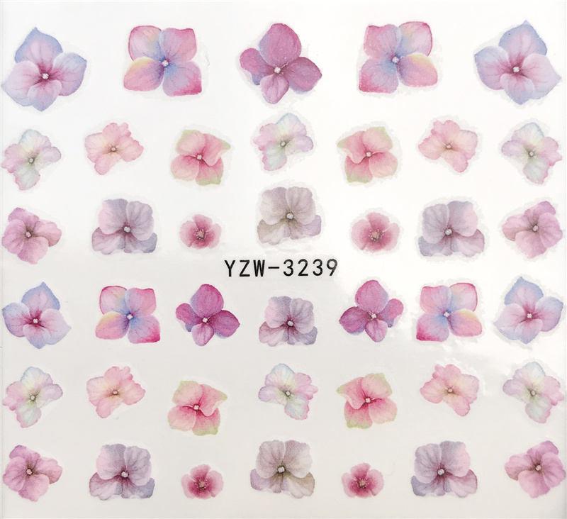 Diseños de Animales Florales Calcomanías de Uñas de Transferencia de Agua