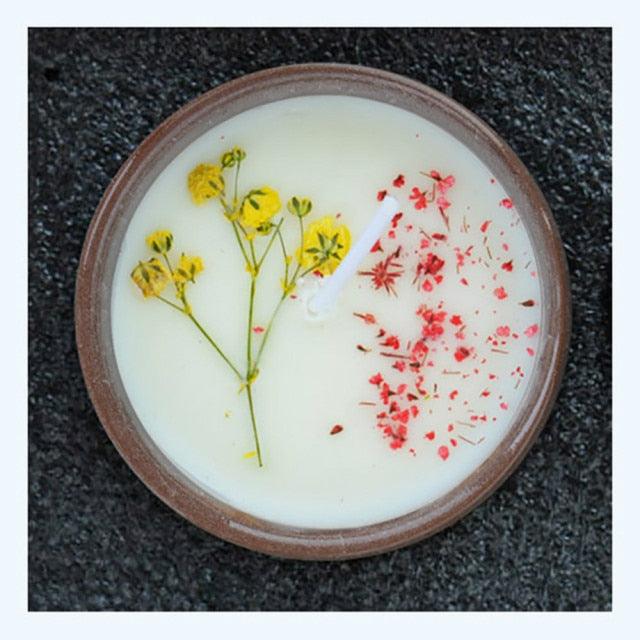 Premium Flower Aromatherapy Soy Wax Candle Set